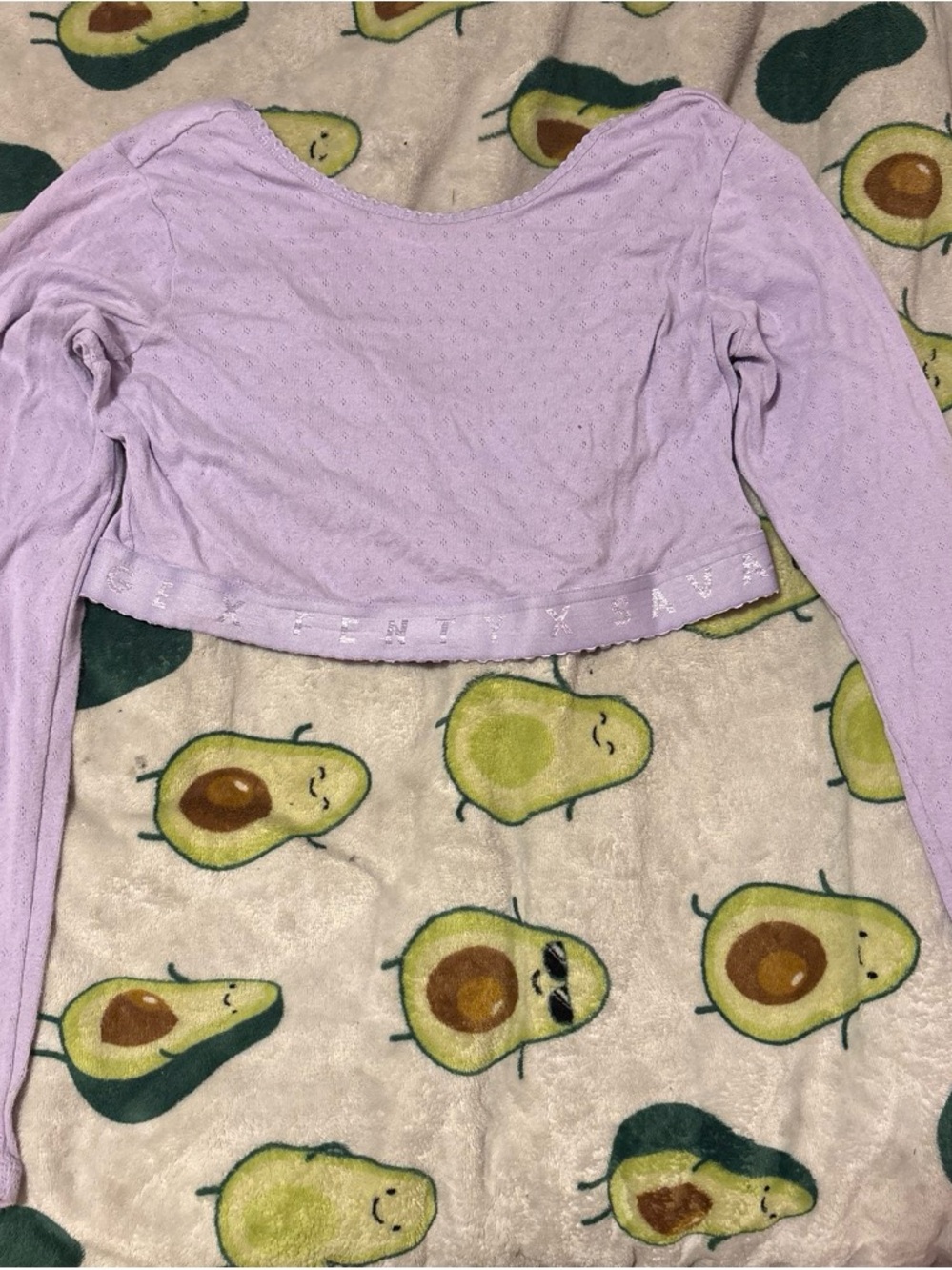Lavender savage x fenty top